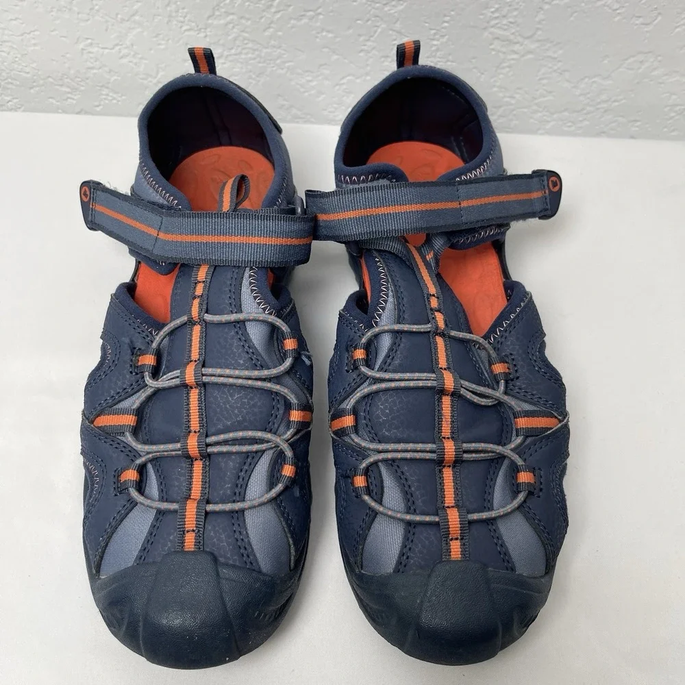 Merrell Hydro Kids 5M Navy/Orange Hiking Water Shoes Outdoor Sandals